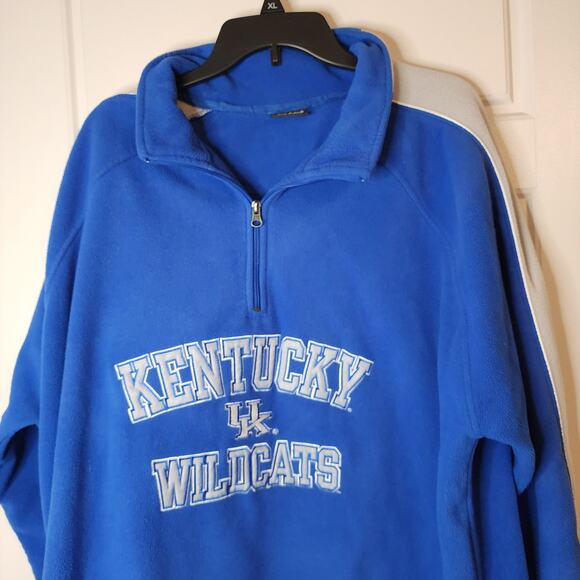 ProEdge Kentucky Fleece 1/4 Pullover Mens XL Blue/Gray Wildcats U.K. Big Blue - Picture 4 of 11